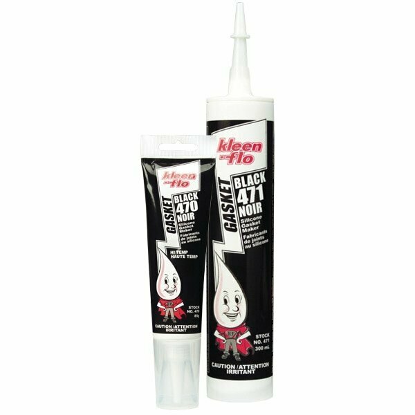 Kleen-Flo Tumbler Kleen-Flo Silicone Gasket Maker, 85 g Tube, Paste, Acetic Acid 470